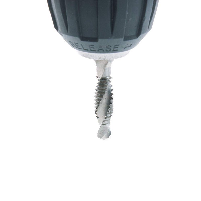 AUTOTOOLHOME 6 Pack Combination Drill and Tap Bit Set 6-32nc 8-32nc 10-32nc 10-24nc 12-24nc 1/4-20nc Screw Tap Drill Bits for Drilling Tapping Countersinking - Image 4